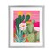 Stupell Industries Sunset Cactus Plants Framed Print Under Glass, design by Cat Thurman Designs